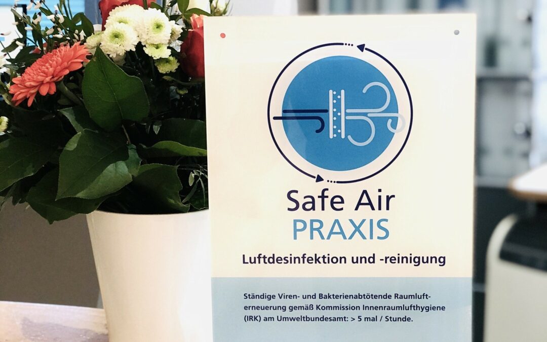 Wir sind eine Safe Air Praxis!